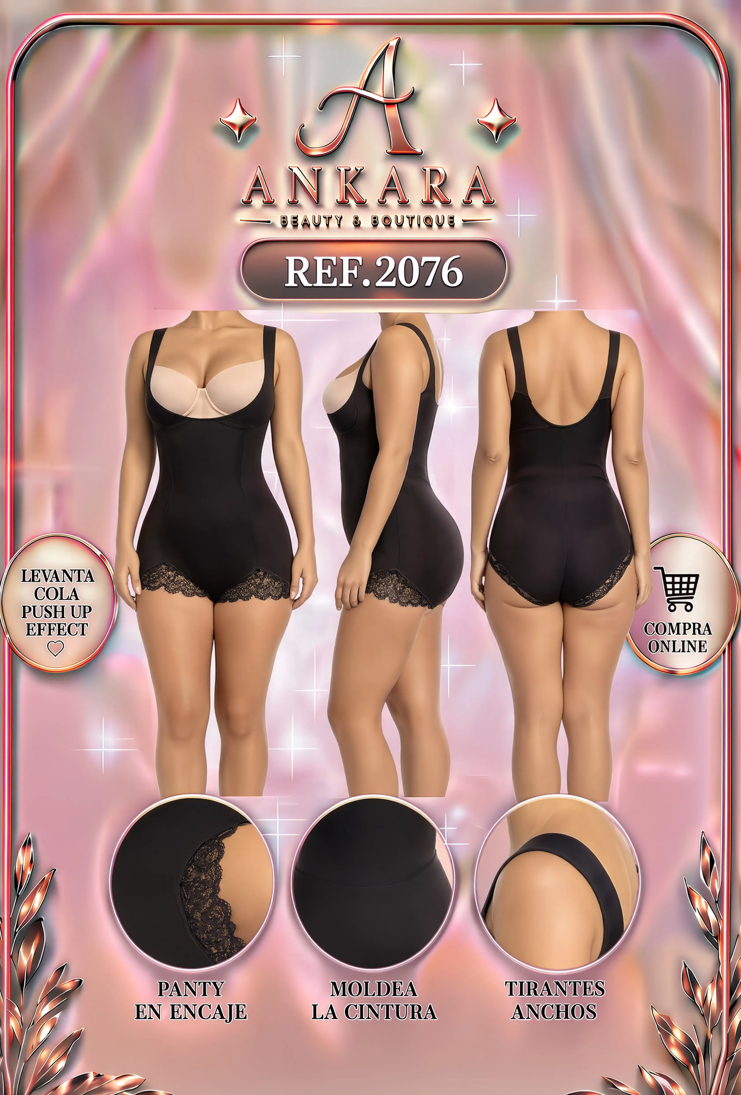 Body panty faja invisible REF 2076