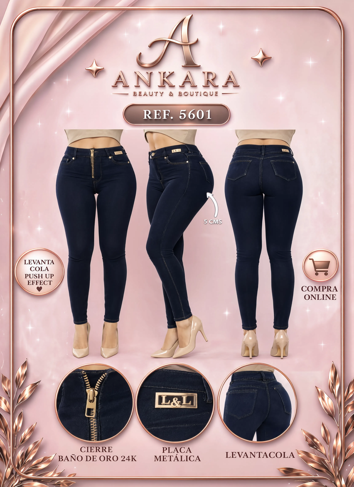 Jean Azul Negro REF 5601