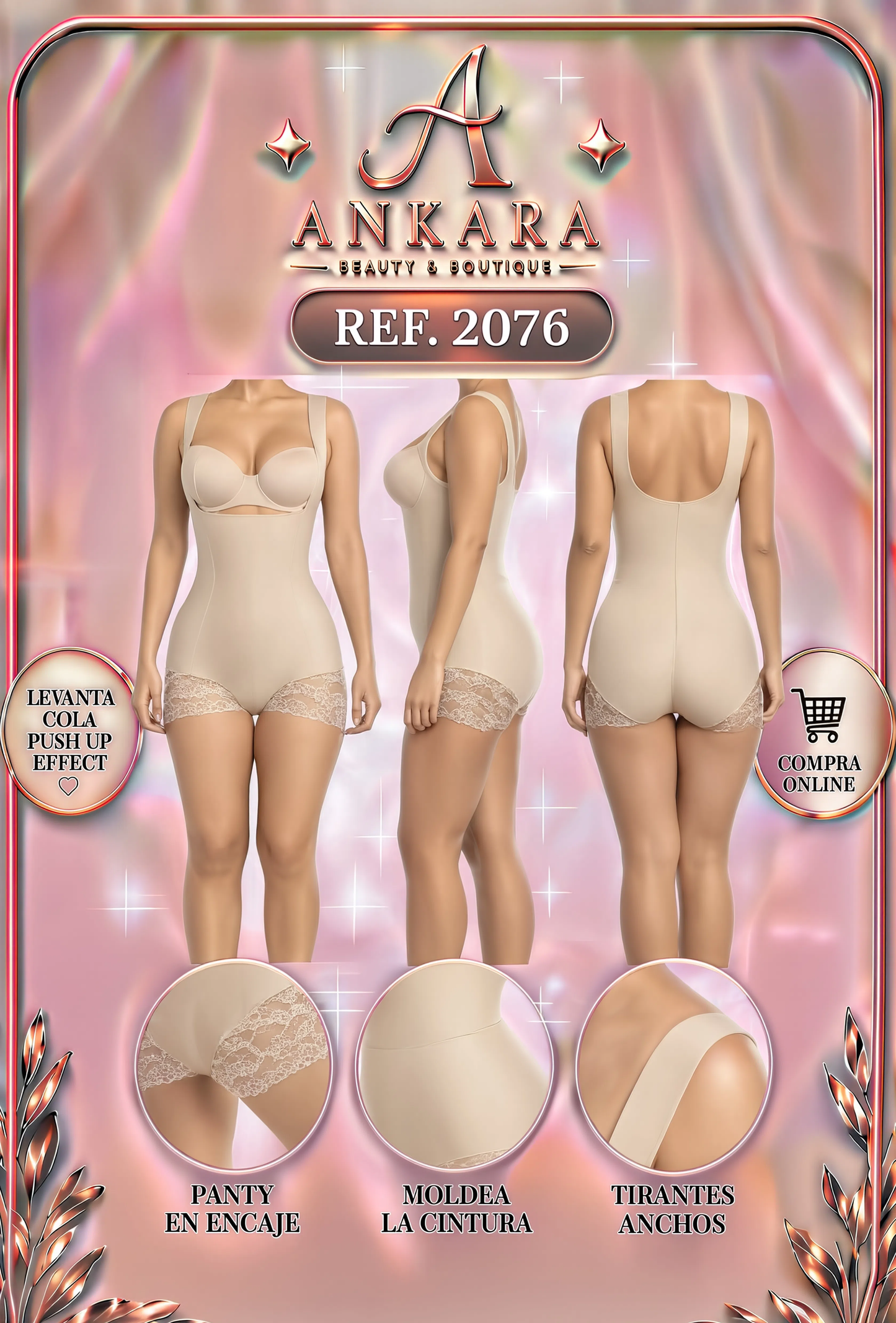 Body panty faja invisible REF 2076