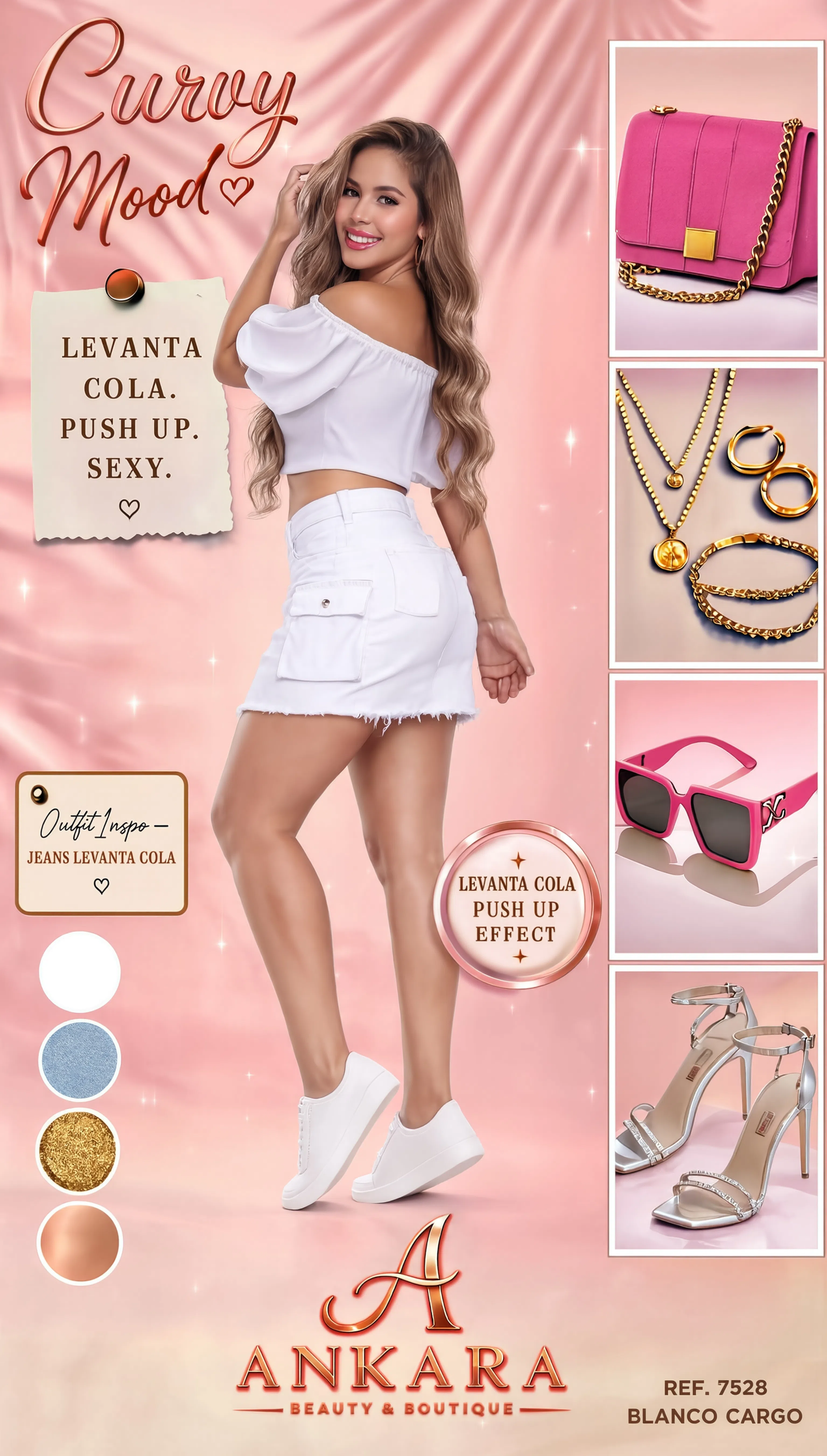 Falda Levantacola cargo Blanco REF 7528