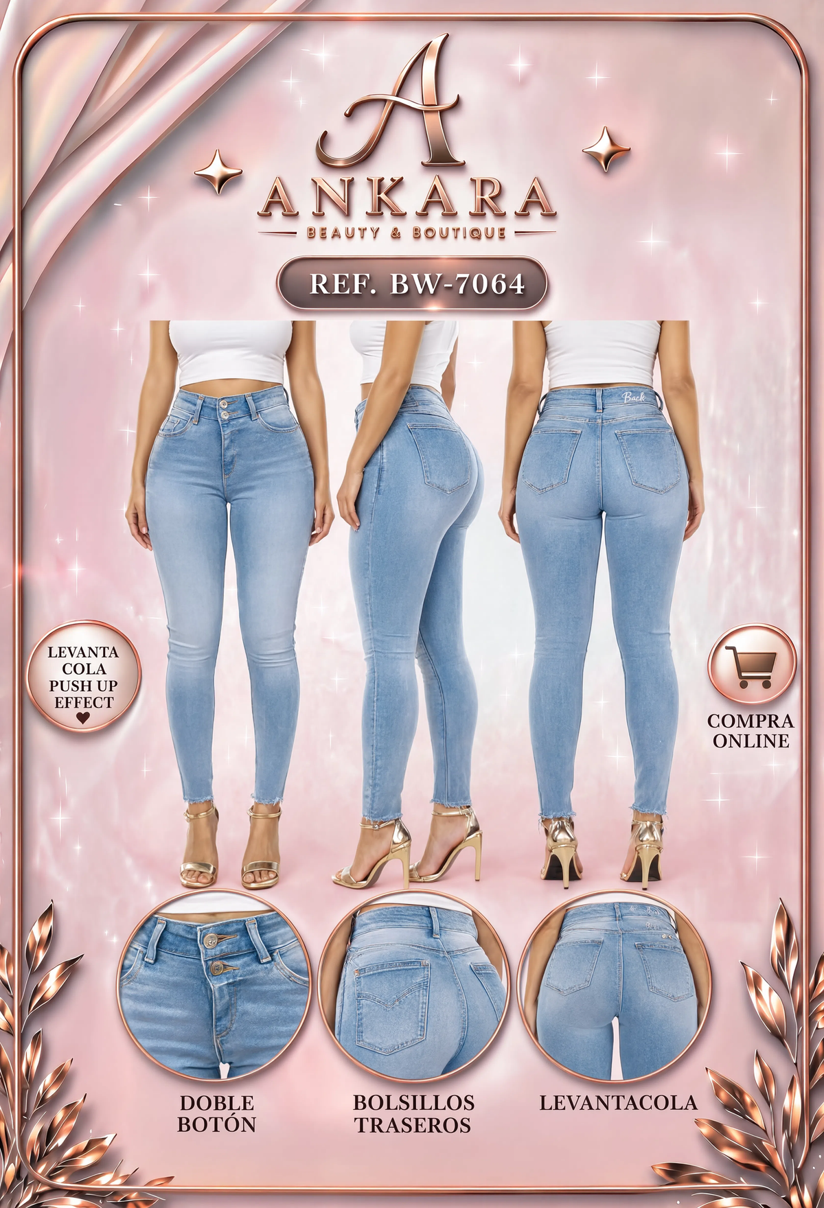 Jeans Azul Brillante REF 7064