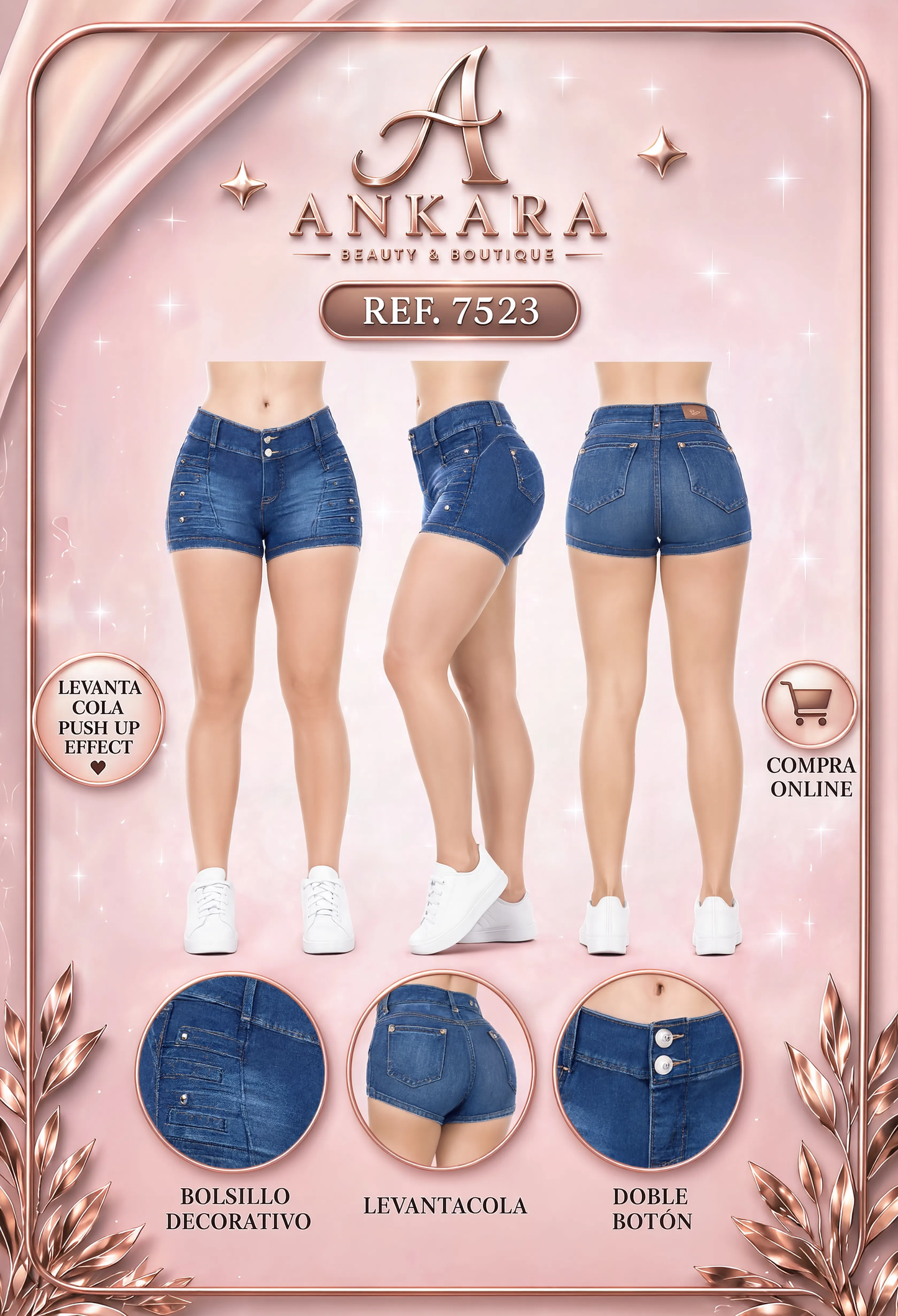 Short Azul REF 7523